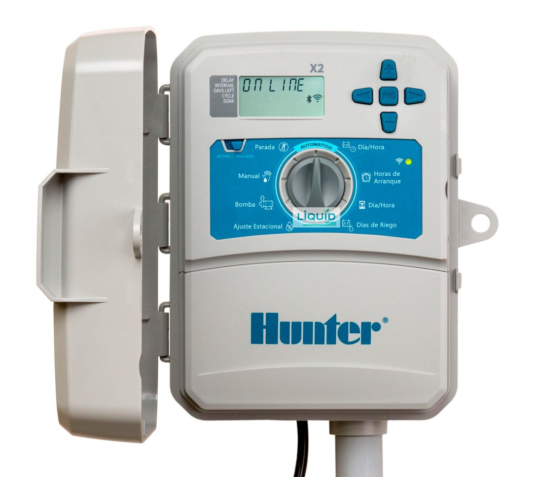 Programador de riego Hunter X2 vista frontal